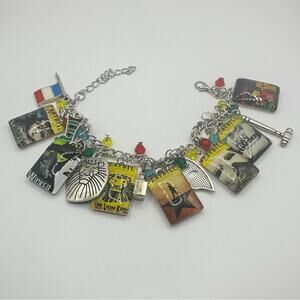 Broadway playbill charm bracelet adjustable Hamilton wicked lion king jewelry
